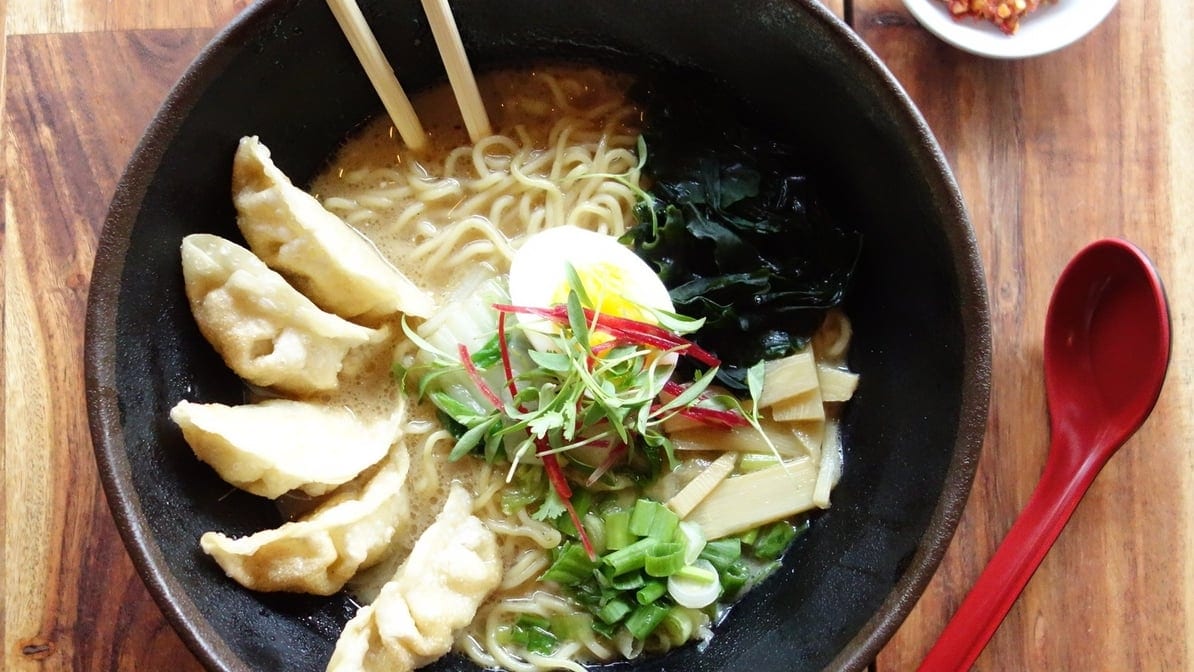 Veggie Gyoza Ramen.